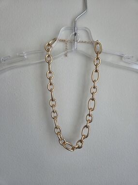 Gold Tone Link Chain Necklace